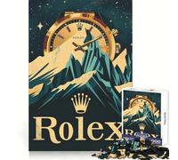 Puzzle Rolex Intemporel de 1000 pièces pour Adolescents, idéal pour développer la mémoire, Jeu d'intérieur, découpe Fine, Cadeau du Père Noël 38x52cm