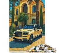 Puzzle Rolls Royce Cullinan Devant un Manoir (1000 Pièces, 75 x 50 cm) pour Adultes.