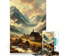 Puzzle Romantique Peinture V pour Adultes 1000 pièces Détente et Stimulation cérébrale Collection d'œuvres d'art aux Bords précis (50x75cm)