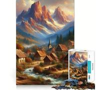 Puzzle Romantique Peinture V pour Adultes 1000 pièces Renforce la mémoire Amusant et décontracté Qualité supérieure Cadeau élégant (38x26cm)