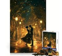 Puzzle Romantique Promenade Nocturne pour Adolescents, 1000 pièces, défi intellectuel, Jeu Relaxant et Amusant, découpe précise, Cadeau Festif (38x52cm)