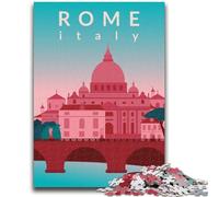 Puzzle Rome pour Adultes 1000 pièces, Jeu Stimulant et Jeu Familial idéal comme Cadeau pour Toute la Famille (50x75cm)
