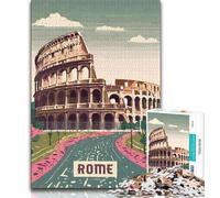 Puzzle Rome pour Adultes 1000 pièces, Jeu Stimulant et Jeu Familial idéal comme Cadeau pour Toute la Famille 38x26cm