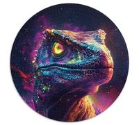 Puzzle Rond 1000 pièces Doberman Galaxie, décoration Artistique à Faire soi-même, Cadeau d'anniversaire idéal (67,5x67,5cm)