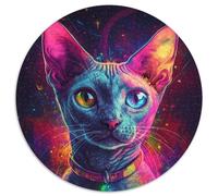 Puzzle Rond 1000 pièces Galaxy Hippo, idée Cadeau d'anniversaire, Jeu de réflexion Stimulant (1000 pièces, 67,5x67,5cm)