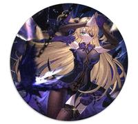 Puzzle Rond 1000 pièces Genshin Impact Fischl Puzzle 1000 pièces Parfait pour s'amuser en Famille à Noël, Thanksgiving, Les Anniversaires et Pâques 67,5 x 67,5 cm