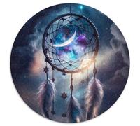 Puzzle Rond 1000 pièces pour Adultes, Attrape-rêves, Destin Impossible, décoration d'intérieur, Jeu de réflexion (67,5x67,5cm)