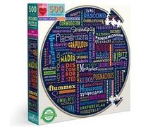 Puzzle rond 500 pièces : 100 grands mots Eeboo G