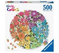 Puzzle rond 500 pièces Fleurs, Circle of Colors, Ravensburger, Paysage et nature, Dès 7 ans