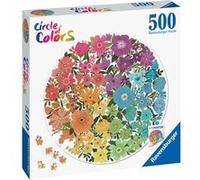 Puzzle rond 500 pièces Ravensburger Fleurs Circle of Colors G