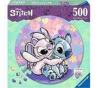 Puzzle rond 500 pièces Stitch, Disney, Dessin animé, 10 ans et plus, 17581, Ravensburger
