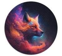 Puzzle Rond de 1 000 pièces « Nébuleuse du Renard » pour Adultes, idéal pour la décoration intérieure, Les Anniversaires, Les fêtes et Les Cadeaux (67,5 x 67,5 cm).