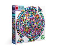 Puzzle rond - Eeboo - 500 pièces - motif triangulaire