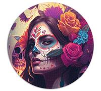 Puzzle Rond Fiesta of Life 1000 pièces pour Adultes, idéal comme Cadeau de Vacances ou décoration d'intérieur (Taille 67,5 x 67,5 cm)