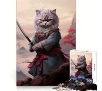 Puzzle Ronin Cat 1000 pièces pour Adolescents Jeu de réflexion et de création Collective Objet de Collection aux découpes nettes (38x52cm)