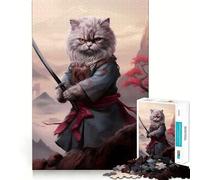 Puzzle Ronin Cat 1000 pièces pour Adolescents Jeu de réflexion et de création Collective Objet de Collection aux découpes nettes (38x52cm)
