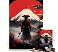 Puzzle Ronin contemplant Le Mont Fuji, 1000 pièces, pour Adolescents, Jeu de logique Pure, détente, découpe Nette, œuvre d'art (50x75cm)