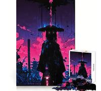 Puzzle Ronin dans Un désert de néons, 1000 pièces, pour Adolescents, Jeu de logique Stimulant, détente mentale, Bords Nets, Cadeau élégant (38x52cm)