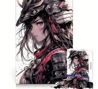Puzzle Ronin Samurai Girl pour Adolescents, 1000 pièces, Jeu de réflexion, Design ludique et Assemblage, Cadeau de qualité (50x75cm)