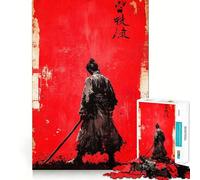 Puzzle Ronin Silhouette 1000 pièces pour Adultes Stimulation de la mémoire et réduction de l'anxiété Cadeau Artistique à Assembler (38x52cm)