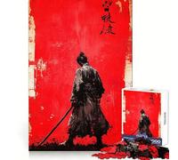 Puzzle Ronin Silhouette 1000 pièces pour Adultes Stimulation de la mémoire et réduction de l'anxiété Cadeau Artistique à Assembler (38x52cm)