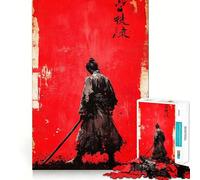 Puzzle Ronin Silhouette pour Adolescents, 1000 pièces, pour stimuler la mémoire et Passer Un Moment de sérénité, Cadeau d'anniversaire de qualité supérieure (38x26cm)