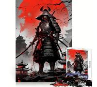 Puzzle Ronin Warrior 1000 pièces pour Adultes Améliore la mémoire Paisible et Amusant Bords Nets pour Les fêtes (38x26cm)