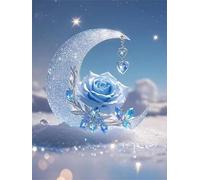 Puzzle Rose de Cristal de Lune pour Adultes 5000 Pièces, 156x105cm Puzzle 5000 Pieces Adulte Jeu éducatif Défi Jouets, DIY Puzzles Classiques pour la Décoration Murale Maison
