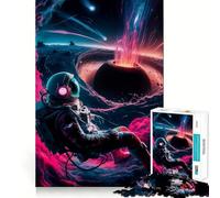 Puzzle Rose Destruction 1000 pièces pour Adultes et Adolescents Souvenirs, regain de Calme, évasion, découpe Lisse, Cadeau touchant (50x75cm)