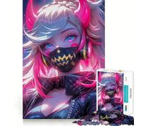 Puzzle Rose Fluo pour Adolescents, 1000 pièces, Jeu de logique, Joie familiale, découpe de précision, Cadeau Exquis (38x52cm)