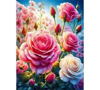 Puzzle Roseraie Naturelle de 1000 Pièces pour Adultes, Puzzles 1000 pièces Adultes, Jigsaw Puzzle d'art pour Défi, Puzzles Coloré à Faire soi-même pour la Décoration de la Maison