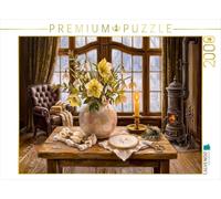 Puzzle · Roses de Noël et Perce-Neige. Composition Florale ernale dans | une pièce historique de style Gründerzeit · Nature morte · 2000 pièces · Format assemblé 90 × 67 cm · CALVENDO Puzzle