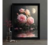 Puzzle Roses Roses Clair de Lune de 700 Pièces pour Adultes, Puzzles 700 pièces Adultes, Jigsaw Puzzle d'art pour Défi, Puzzles Coloré à Faire soi-même pour la Décoration de la Maison