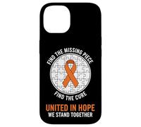 Puzzle Ruban Orange Autisme MS Awareness Unite Hope Coque pour iPhone 14