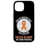 Puzzle Ruban Orange Autisme MS Awareness Unite Hope Coque pour iPhone 15
