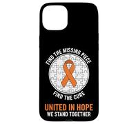 Puzzle Ruban Orange Autisme MS Awareness Unite Hope Coque pour iPhone 15 Plus