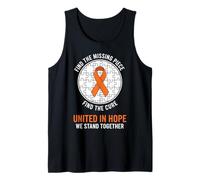 Puzzle Ruban Orange Autisme MS Awareness Unite Hope Débardeur