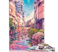 Puzzle Rue de Chiyoda, Jeux Créatifs, Puzzle en Carton 100% recyclé, Cadeaux de Noël pour Adultes, 1000 pièces (75 x 50 cm)