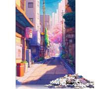 Puzzle « Rues cachées de la Ville » : Puzzle rectangulaire en Papier à emboîtement précis pour garçon ou Fille, Cadeaux de Noël, 1 000 pièces (38 x 26 cm)