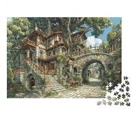 Puzzle Rues européennes 1000 Pièces pour Adults Adolescents Et Enfants - Difficile Puzzles Jeu De Patience en Famille 70x50cm/1000pcs