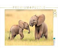 Puzzle · Rüsselrasselbande | Les enfants des animaux dans la nature · 1000 pièces · Format assemblé 64 × 48 cm · CALVENDO Puzzle