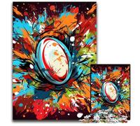 Puzzle Rugby coloré 1000 pièces pour Adultes, Casse-tête Stimulant à Faire soi-même pour Adolescents 26x38cm / 10,23x14,96 Pouces