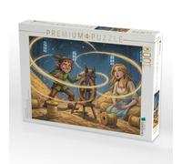 Puzzle · Rumpelstilzchen spinnt Stroh zu Gold | Rumpelstilzchen · Das Geheimnis des Goldes · 1000 pièces · Format assemblé 64 × 48 cm · CALVENDO Puzzle