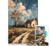 Puzzle Rustique de 1000 pièces pour Adultes, Motif cabane et Campagne (38x26cm) Idéal pour renforcer la mémoire, se détendre et s'amuser Un Cadeau élégant et de qualité