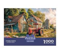 Puzzle Rustique de 1000 pièces pour Adultes - Scène de Campagne Vintage avec Jeux éducatifs stimulants pour Femmes et Hommes - Une Fantastique activité collaborative pour Adultes