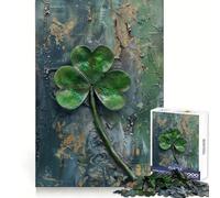 Puzzle Rustique Irlandais en Forme de trèfle pour Adultes, 1000 pièces, renforce la mémoire, Divertissement Occasionnel, qualité supérieure, Cadeau élégant (50x75cm)