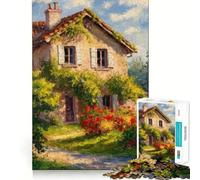 Puzzle Rustique pour Adultes, 1000 pièces, pour stimuler Le Cerveau et se détendre, Collection d'œuvres d'art aux Bords précis (38x26cm)