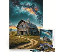 Puzzle Rustique sous Ciel étoilé pour Adolescents, 1000 pièces, Jeu de logique, Divertissement d'intérieur, Bords de qualité supérieure, Cadeau mémorable (38x52cm)