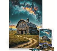Puzzle Rustique sous Ciel étoilé pour Adolescents, 1000 pièces, stimule la mémoire, se détend et s'amuse Découpe de qualité supérieure, Cadeau élégant (38x26cm)