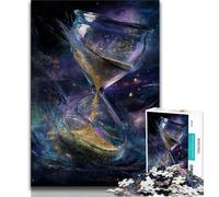 Puzzle Sablier Cosmique 1000 pièces pour Adultes et Adolescents, Jouet éducatif et décompressant, Cadeau du Père Noël Secret 38x26cm
